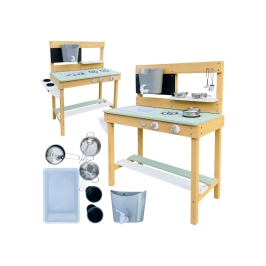 AXI Duża Drewniana Kuchnia Zabawa Woda i Piaskiem