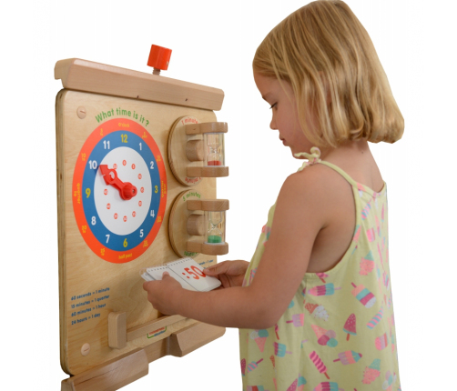 MASTERKIDZ Nauka O Czasie Czytanie Godziny - Tablica Edukacyjna