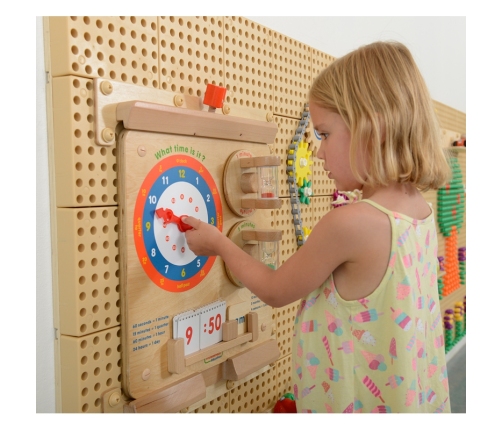 MASTERKIDZ Nauka O Czasie Czytanie Godziny - Tablica Edukacyjna