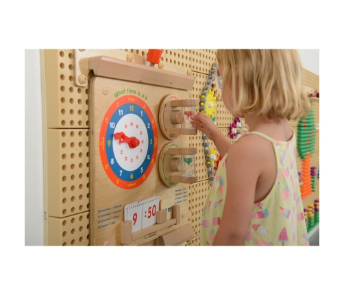 MASTERKIDZ Nauka O Czasie Czytanie Godziny - Tablica Edukacyjna