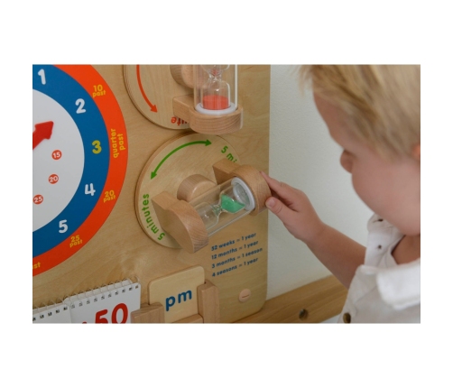 MASTERKIDZ Nauka O Czasie Czytanie Godziny - Tablica Edukacyjna