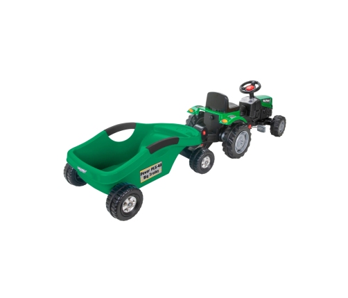 WOOPIE Traktor na Pedały Big PowerTrac z Przyczepą XXL
