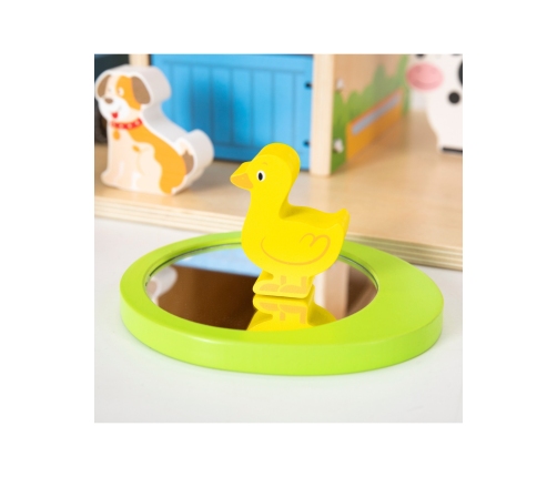 VIGA Drewniana Farma Dom Farmera Z Ogródkiem I Traktorem 21 el