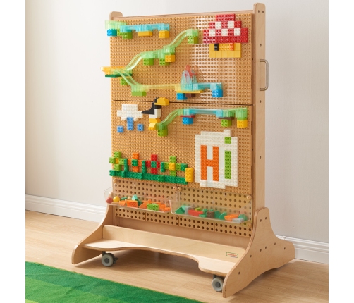 MASTERKIDZ Zestaw 4 Nakładek Na Panel Do Budowania Z Małych Klocków