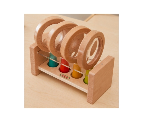 Zestaw Drewnianych Lup z Pojemnikiem