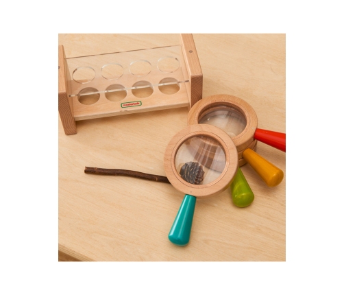 Zestaw Drewnianych Lup z Pojemnikiem