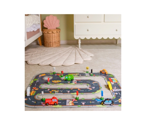 WOOPIE GREEN Droga Puzzle dla Dzieci Autostrada Makieta 21 el. Certyfikat FSC