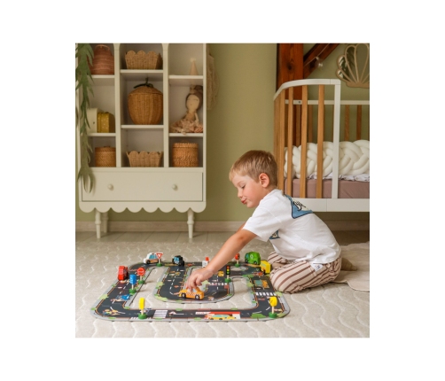 WOOPIE GREEN Droga Puzzle dla Dzieci Autostrada Makieta 21 el. Certyfikat FSC