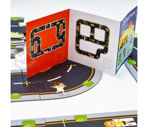WOOPIE GREEN Droga Puzzle dla Dzieci Autostrada Makieta 21 el. Certyfikat FSC