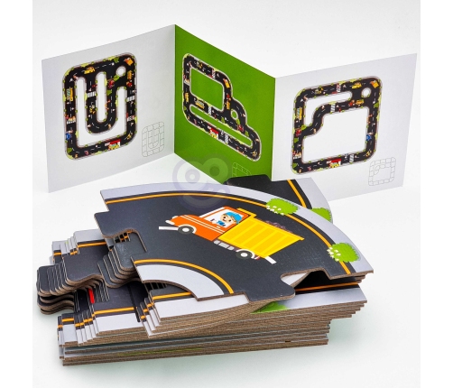 WOOPIE GREEN Droga Puzzle dla Dzieci Autostrada Makieta 21 el. Certyfikat FSC