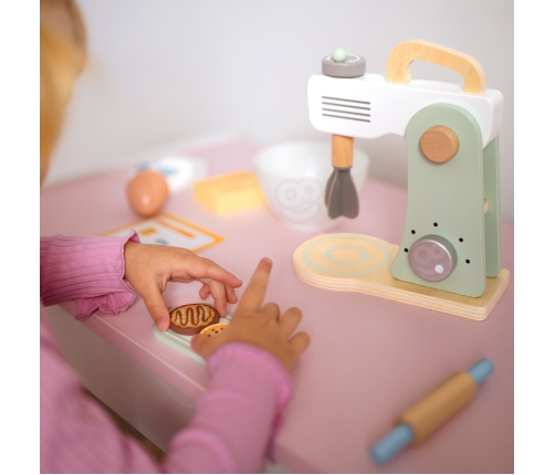 WOOPIE GREEN Drewniany Mikser Kuchenny Blender z Akcesoriami 11 el.