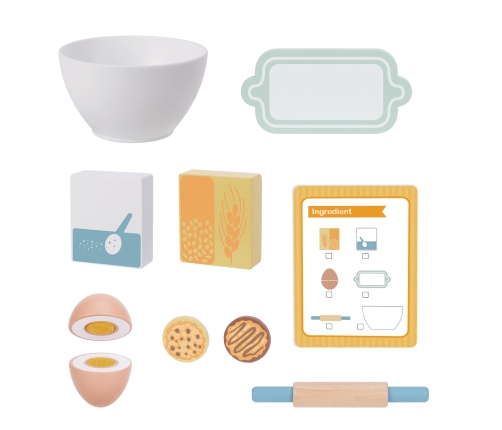 WOOPIE GREEN Drewniany Mikser Kuchenny Blender z Akcesoriami 11 el.