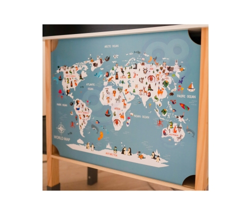 WOOPIE GREEN Drewniana Interaktywna Kuchnia 9w1 z Pralką i Tablicą