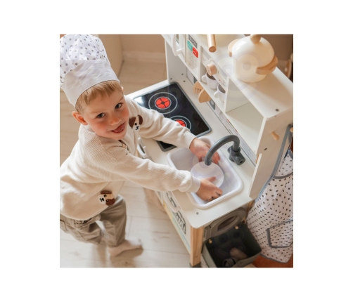 WOOPIE GREEN Drewniana Interaktywna Kuchnia 9w1 z Pralką i Tablicą