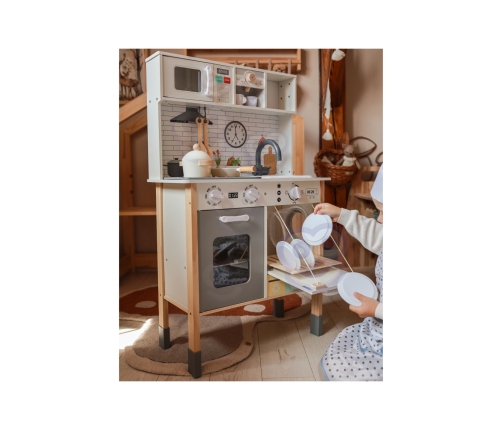 WOOPIE GREEN Drewniana Interaktywna Kuchnia 9w1 z Pralką i Tablicą