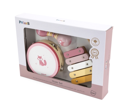 VIGA PolarB Zestaw Instrumentów Muzycznych Różowy