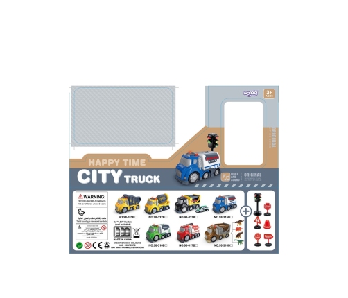 WOOPIE Śmieciarka CITY TRUCK Efekty Dźwiękowe i Świetlne