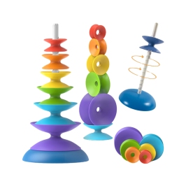 WOOPIE BABY Kolorowa Wieża Układanka Piramidka Edukacyjna 18m+ WOOPIE BABY Kolorowa Wieża Układanka Piramidka Edukacyjna 18m+