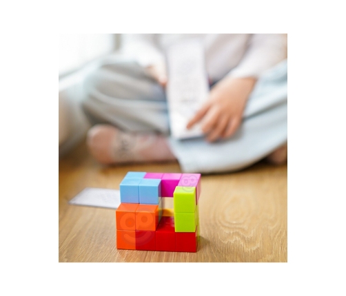 WOOPIE Układanka Kostka Tetris Z Zestawem Kart