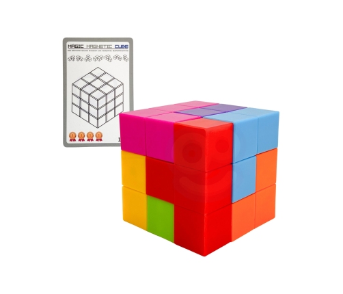 WOOPIE Układanka Kostka Tetris Z Zestawem Kart