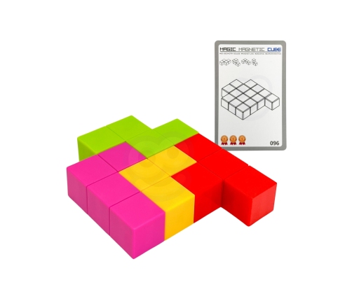 WOOPIE Układanka Kostka Tetris Z Zestawem Kart