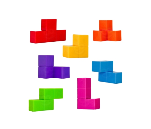 WOOPIE Układanka Kostka Tetris Z Zestawem Kart