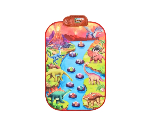 WOOPIE Duża Mata Muzyczna Pianino XL Dinozaury Interaktywna