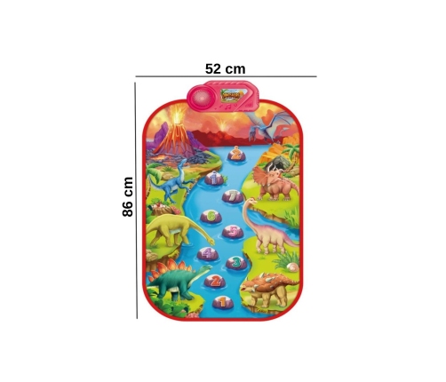 WOOPIE Duża Mata Muzyczna Pianino XL Dinozaury Interaktywna