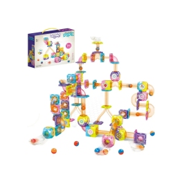 WOOPIE Klocki Magnetyczne Tor Kulkowy 89 el.