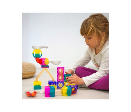 WOOPIE Klocki Magnetyczne Tor Kulkowy 89 el.