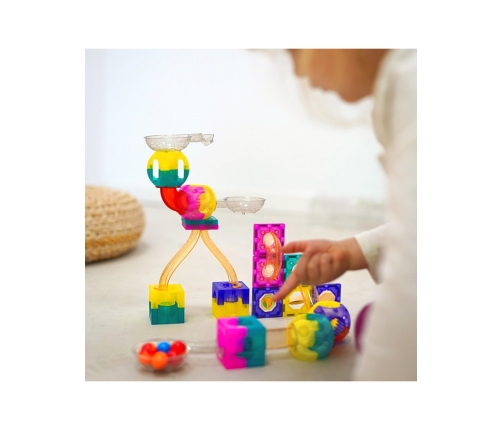 WOOPIE Klocki Magnetyczne Tor Kulkowy 89 el.