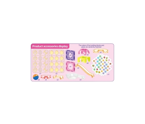 WOOPIE Klocki Magnetyczne Tor Kulkowy 89 el.