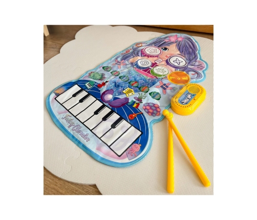 WOOPIE Mata Muzyczna Syrenka 2w1 Perkusja Interaktywna