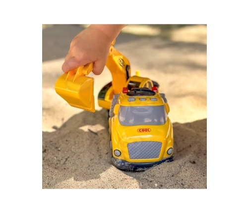 WOOPIE Koparka City Truck Efekty Dźwiękowe i Świetlne