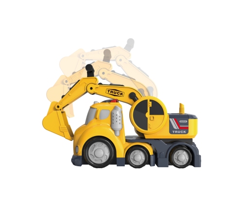 WOOPIE Koparka City Truck Efekty Dźwiękowe i Świetlne