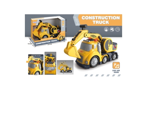 WOOPIE Koparka City Truck Efekty Dźwiękowe i Świetlne