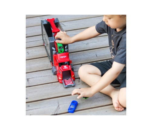 WOOPIE Zestaw Ciężarówka Laweta Garaż Tor Wyścigowy