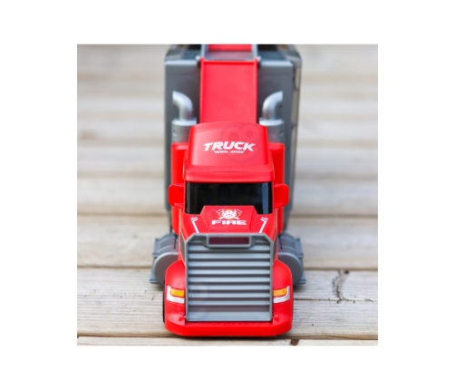 WOOPIE Zestaw Ciężarówka Laweta Garaż Tor Wyścigowy