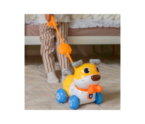 WOOPIE Interaktywny Piesek 2w1 Pchacz Szczekający 360° 6m+