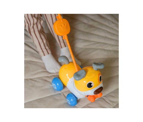 WOOPIE Interaktywny Piesek 2w1 Pchacz Szczekający 360° 6m+