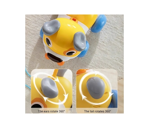 WOOPIE Interaktywny Piesek 2w1 Pchacz Szczekający 360° 6m+