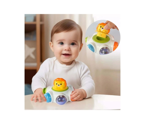 WOOPIE BABY Kosmiczna Rakieta Aktywności - Edukacyjna Kostka Sensoryczna 18m+