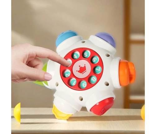 WOOPIE BABY Kosmiczna Rakieta Aktywności - Edukacyjna Kostka Sensoryczna 18m+