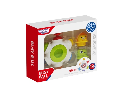 WOOPIE BABY Kosmiczna Rakieta Aktywności - Edukacyjna Kostka Sensoryczna 18m+