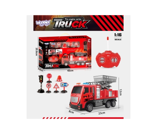 WOOPIE Zdalnie Sterowany Wóz Strażacki Podnośnik