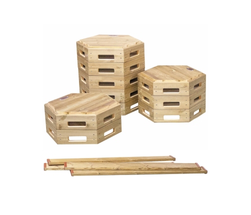 CLASSIC WORLD EDU Drewniany Tor Równoważnia XXL Ścieżka Ruchowa Motoryczna