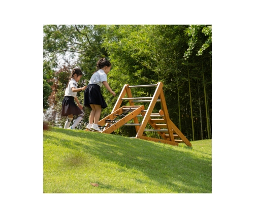 CLASSIC WORLD EDU Drewniany Plac Zabaw XL Zestaw Drabinka Montessori do Wspinaczki