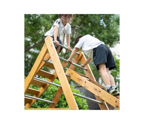 CLASSIC WORLD EDU Drewniany Plac Zabaw XL Zestaw Drabinka Montessori do Wspinaczki