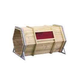 CLASSIC WORLD EDU Drewniany Plac Zabaw Baza XXL Tunel do Czołgania