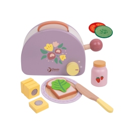 CLASSIC WORLD Drewniany Toster Śniadaniowy z Akcesoriami 13 el. CLASSIC WORLD Drewniany Toster Śniadaniowy z Akcesoriami 13 el.